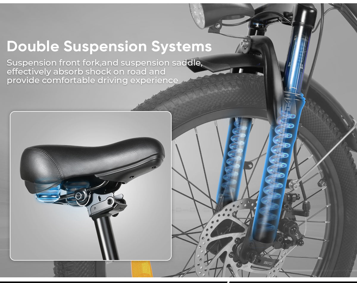SAMEBIKE CY20 350W Moteur Vélo électrique Portable/Pliable 20"