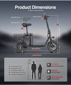 SAMEBIKE SM-C01 350W Moteur Trottinette électrique pliante