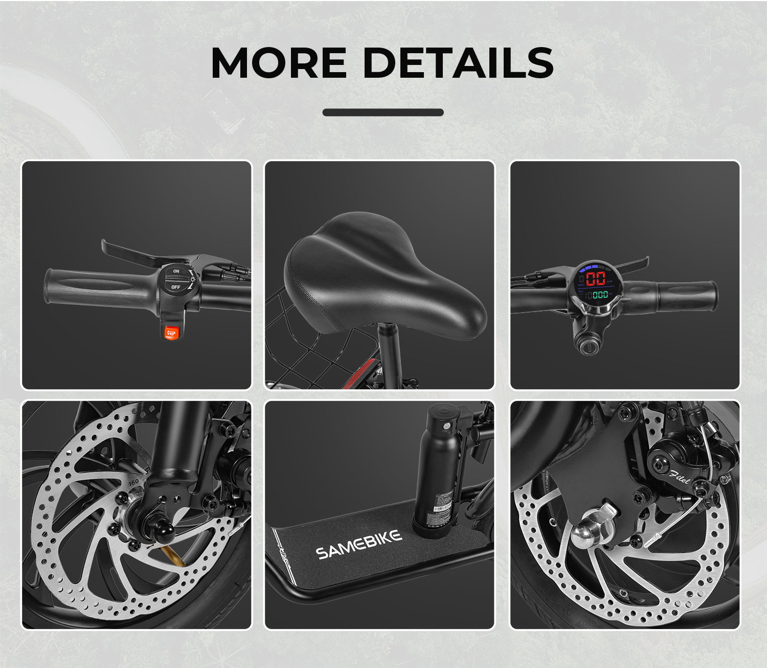 SAMEBIKE SM-C01 350W Moteur Trottinette électrique pliante