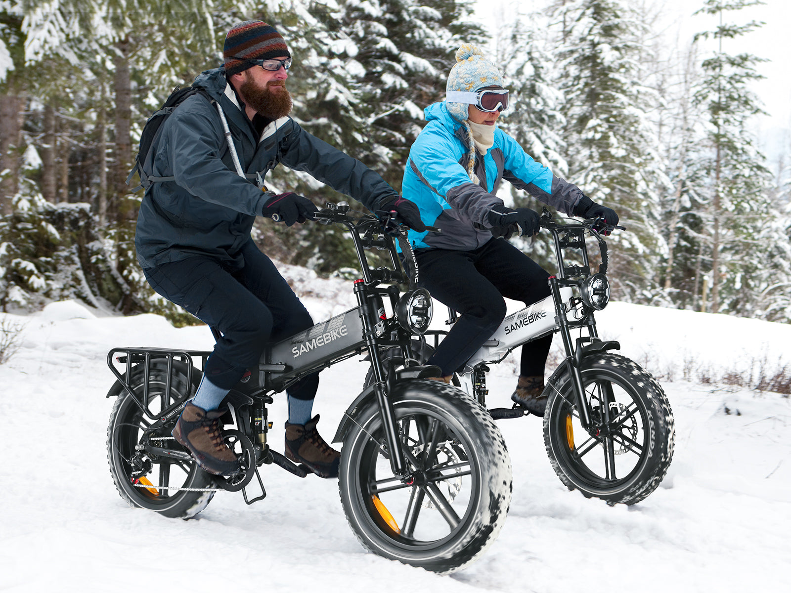 SAMEBIKE RS-A02 1200W Moteur VTT électrique Pliant Tout-terrain