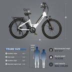 SAMEBIKE RS-A01 Plus 750W  Moteur Vélo électrique Urbain