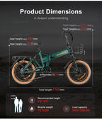 SAMEBIKE XWLX09-II VTT électrique 1000W à Pneus Larges