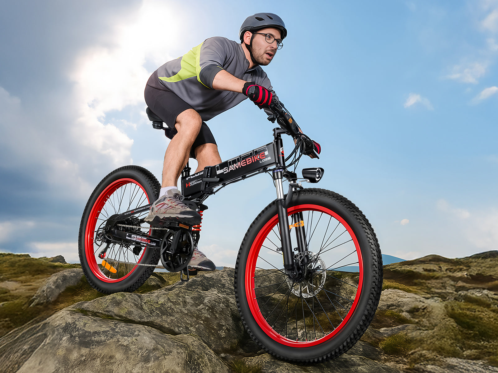 SAMEBIKE LO26 Plus 1000W | Vélo électrique tout-terrain 48V 15Ah