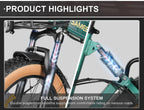SAMEBIKE XWLX09-II VTT électrique 1000W à Pneus Larges