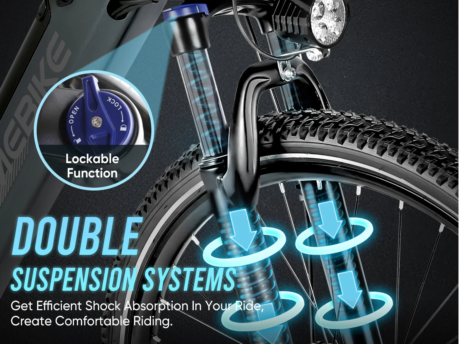 SAMEBIKE RS-A01 MEN | Vélo électrique tout-terrain 36V 15Ah