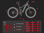 SAMEBIKE RSA08-II 1000W Moteur Vélo électrique Tout-terrain