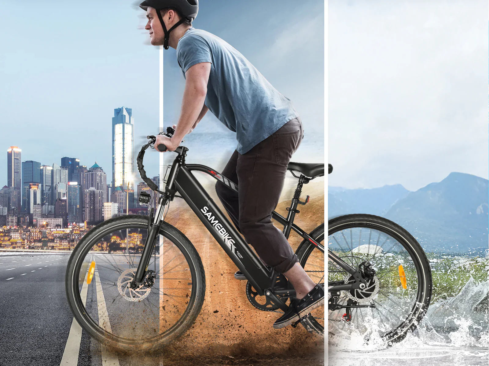 SAMEBIKE RS-A01 MEN | Vélo électrique tout-terrain 36V 15Ah