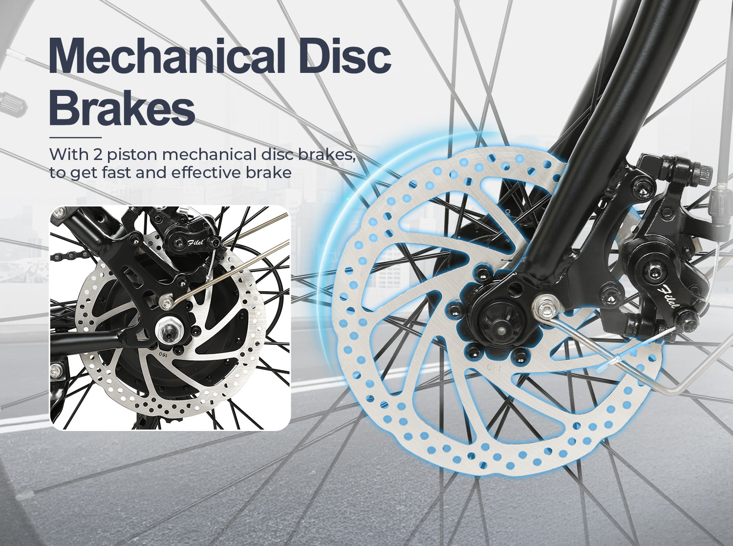SAMEBIKE TDE10Z 350W  Moteur Vélo électrique urbain