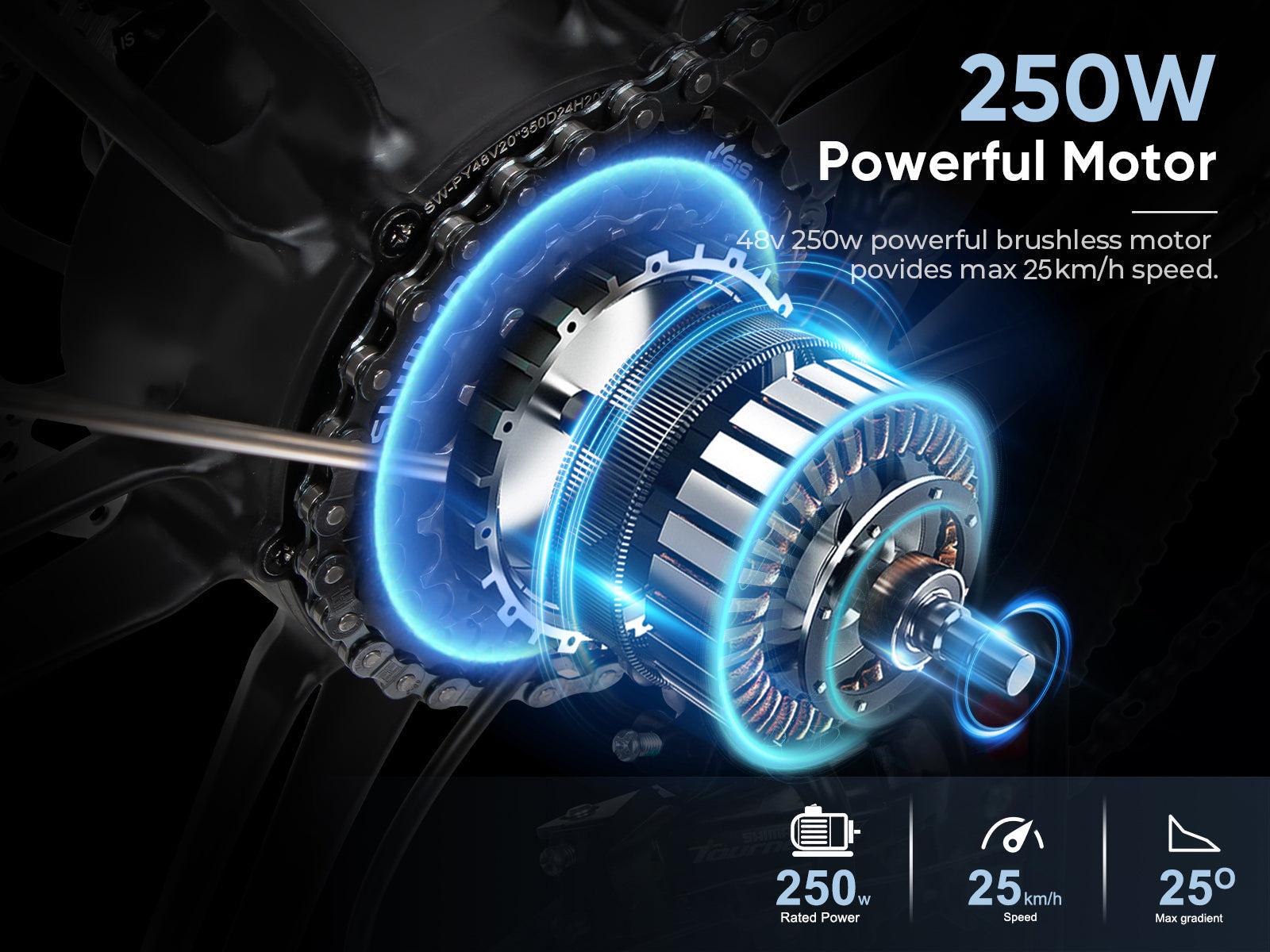 SAMEBIKE 20LVXD30-II 350W Moteur Vélo électrique Pliant