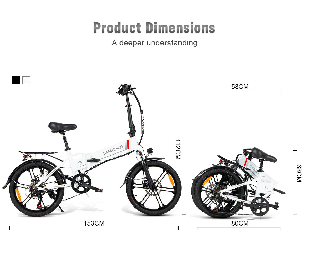 SAMEBIKE 20LVXD30-II 350W Moteur Vélo électrique Pliant