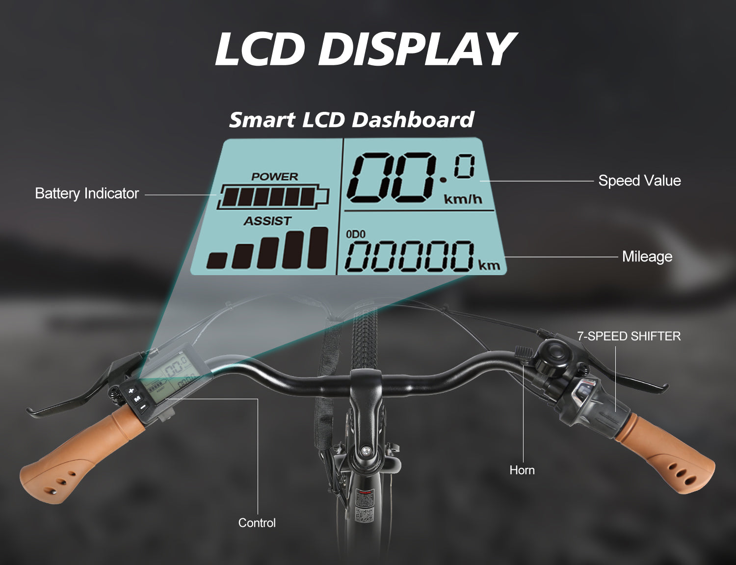 SAMEBIKE TDE10Z 350W  Moteur Vélo électrique urbain