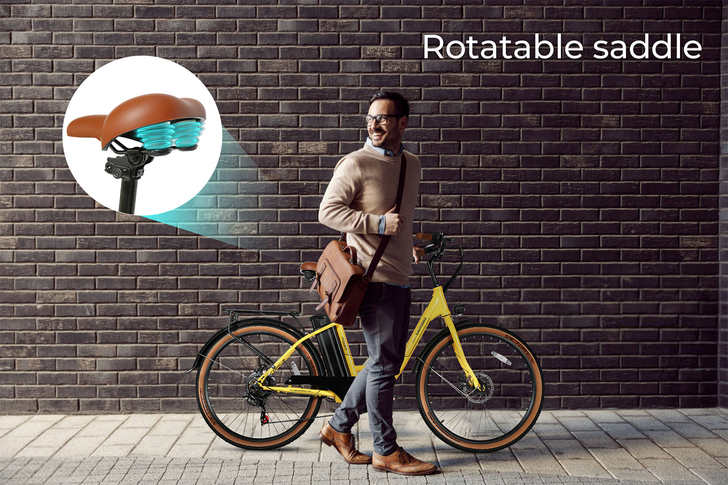 SAMEBIKE TDE10Z 350W  Moteur Vélo électrique urbain