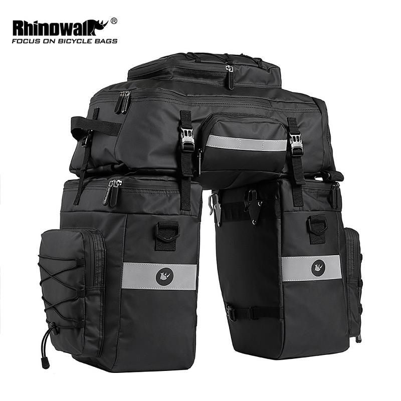 Borsa da bicicletta 3 in 1 multifunzionale, impermeabile, 65L
