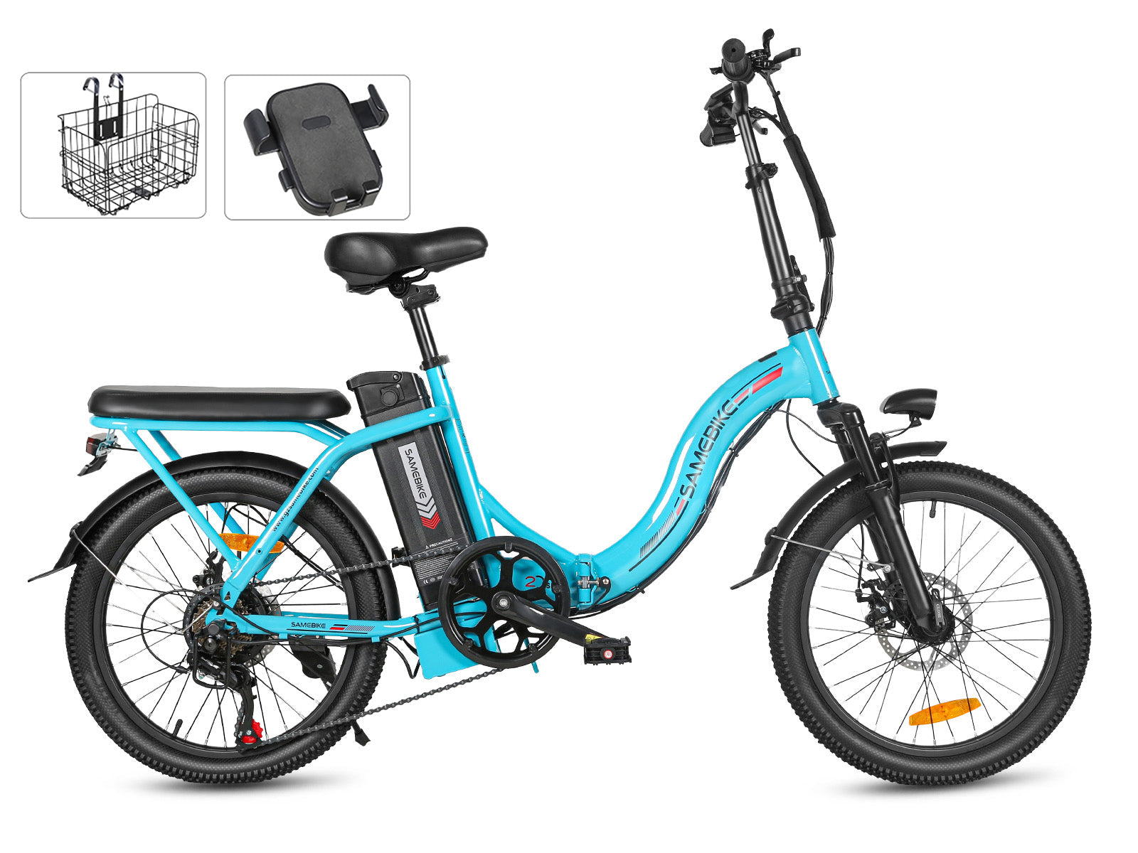 SAMEBIKE CY20 350W Moteur Vélo électrique Portable/Pliable 20"