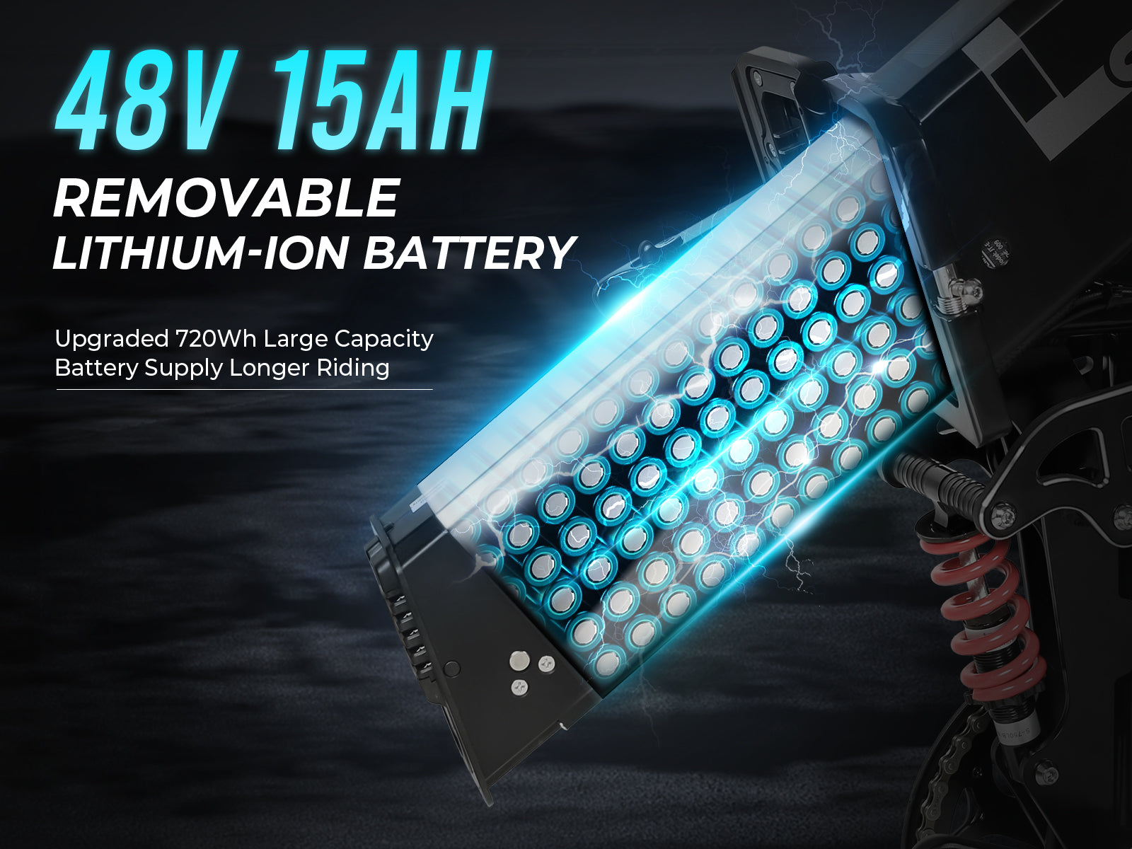 SAMEBIKE LO26 Plus 1000W | Vélo électrique tout-terrain 48V 15Ah