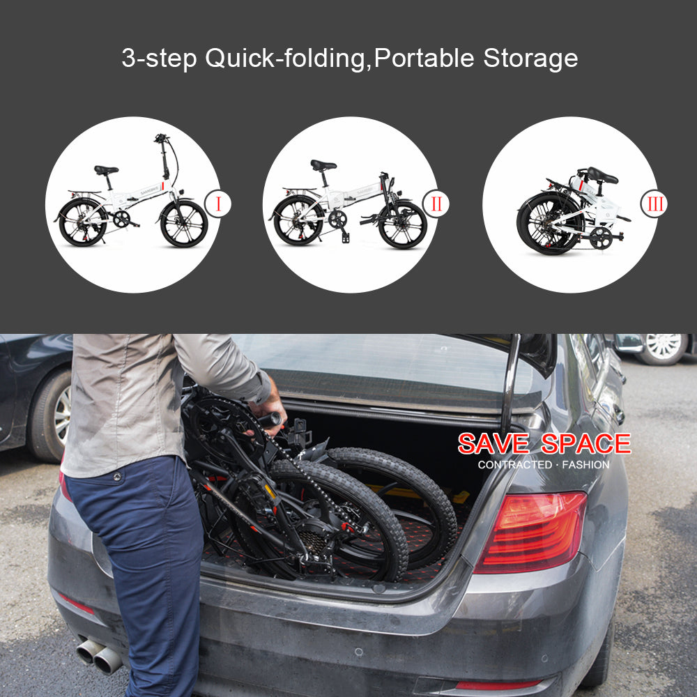 SAMEBIKE 20LVXD30-II 350W Moteur Vélo électrique Pliant