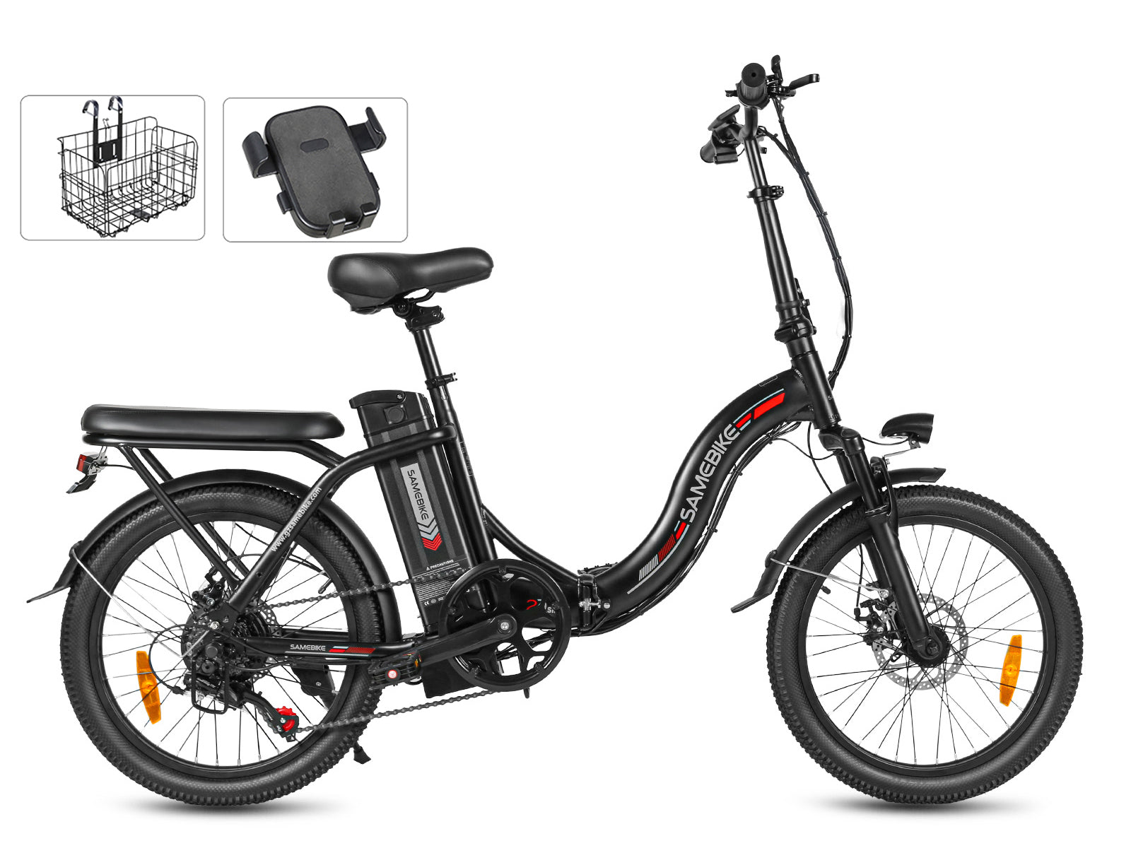 SAMEBIKE CY20 350W Moteur Vélo électrique Portable/Pliable 20"