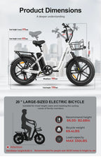 SAMEBIKE C05 Pro 500W | Vélo électrique pliant 36V 13Ah