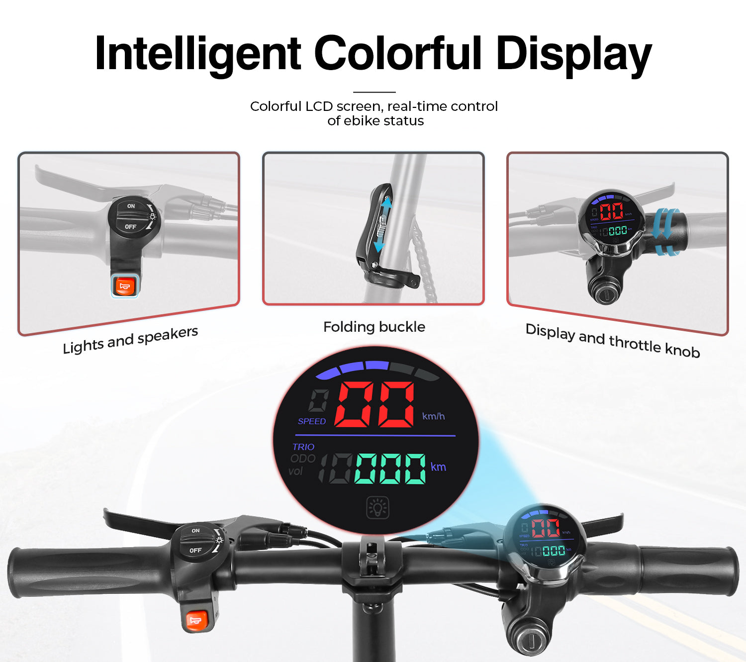 SAMEBIKE SM-C02 | Trottinette électrique pliante 500W 36V 13Ah