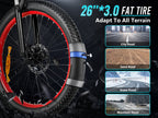 SAMEBIKE LO26 Plus 1000W | Vélo électrique tout-terrain 48V 15Ah