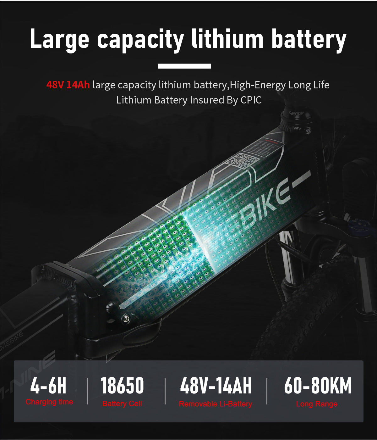 SAMEBIKE LO26-II-YD 900W | Vélo électrique pliant 48V 14Ah