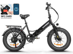 SAMEBIKE LOTDM200-II 750W Moteur Pneus larges Vélo électrique pliant 20"