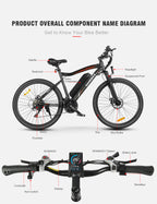 SAMEBIKE SY26-II 500W | Vélo électrique tout-terrain 36V 13Ah