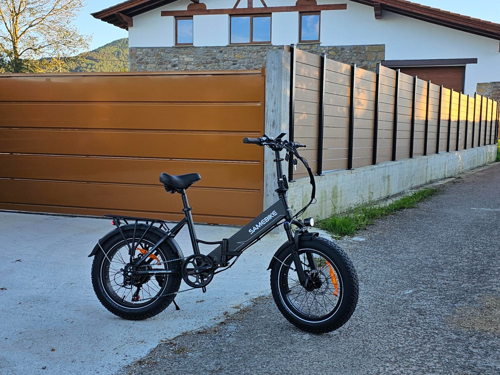 SAMEBIKE LOTDM200-II 750W Moteur Pneus larges Vélo électrique pliant 20"