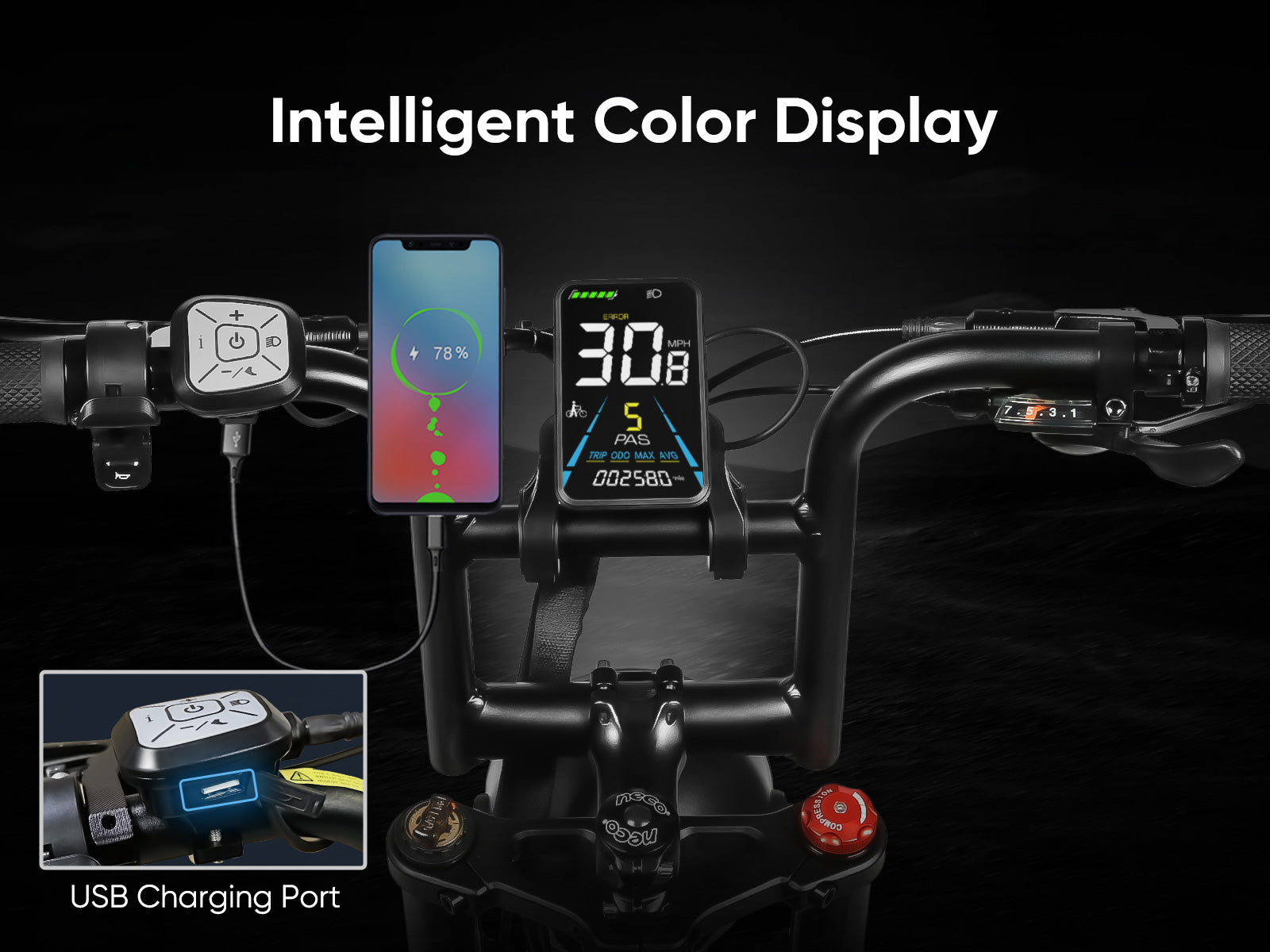 SAMEBIKE M20 1000W Vélo électrique à Pneus Larges