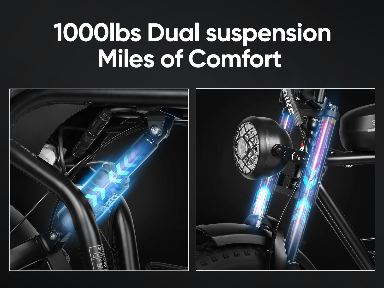 SAMEBIKE M20 1000W Vélo électrique à Pneus Larges