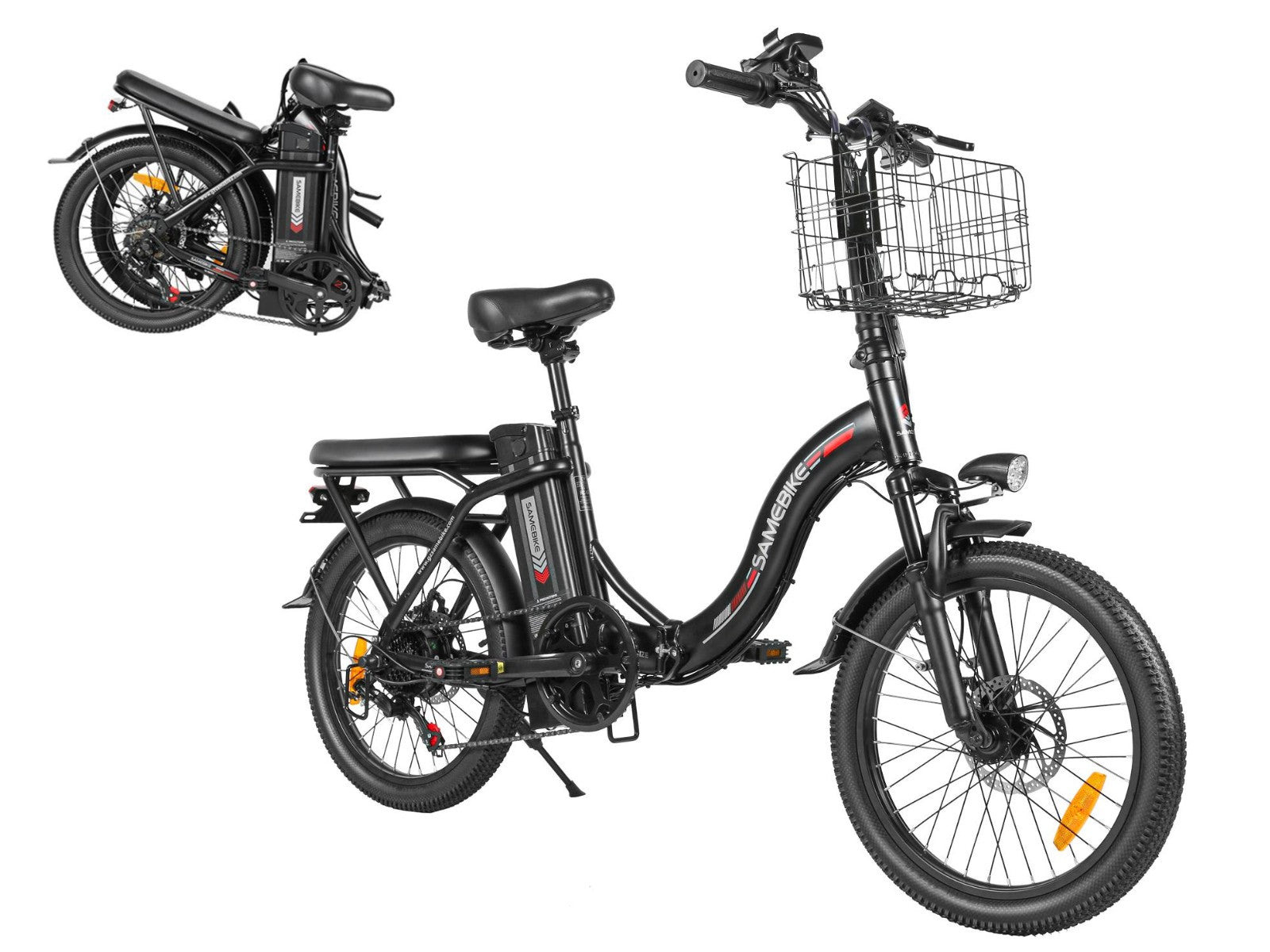 SAMEBIKE CY20 350W Moteur Vélo électrique Portable/Pliable 20"