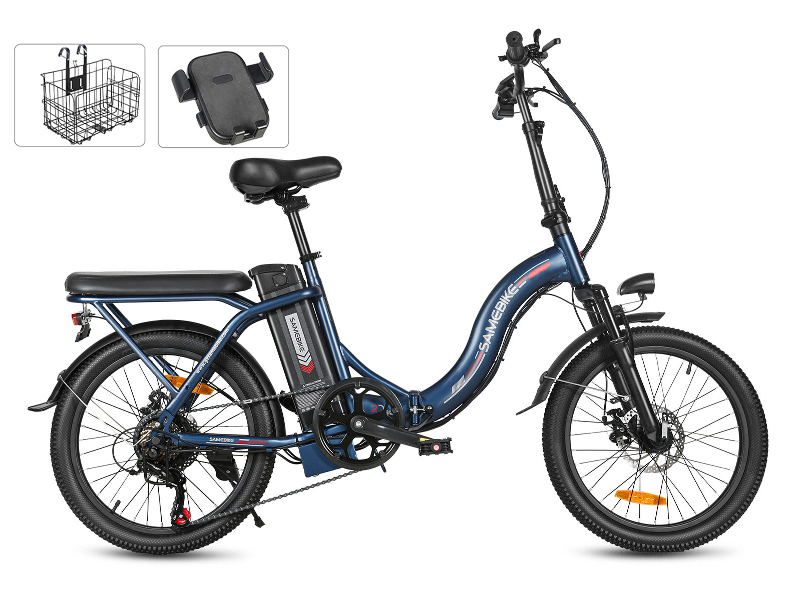 SAMEBIKE CY20 350W Moteur Vélo électrique Portable/Pliable 20"