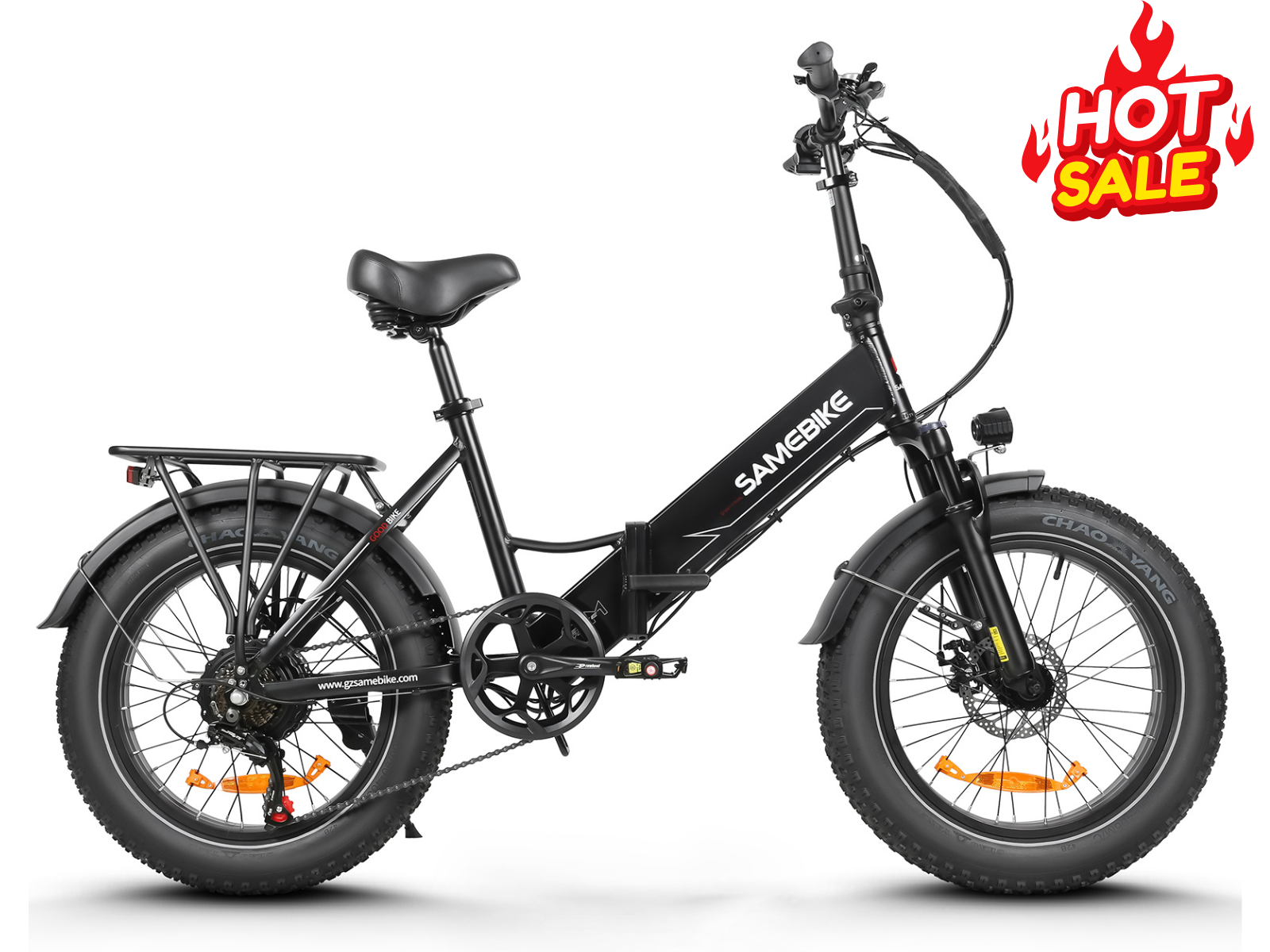 SAMEBIKE LOTDM200-II 750W Moteur Pneus larges Vélo électrique pliant 20"